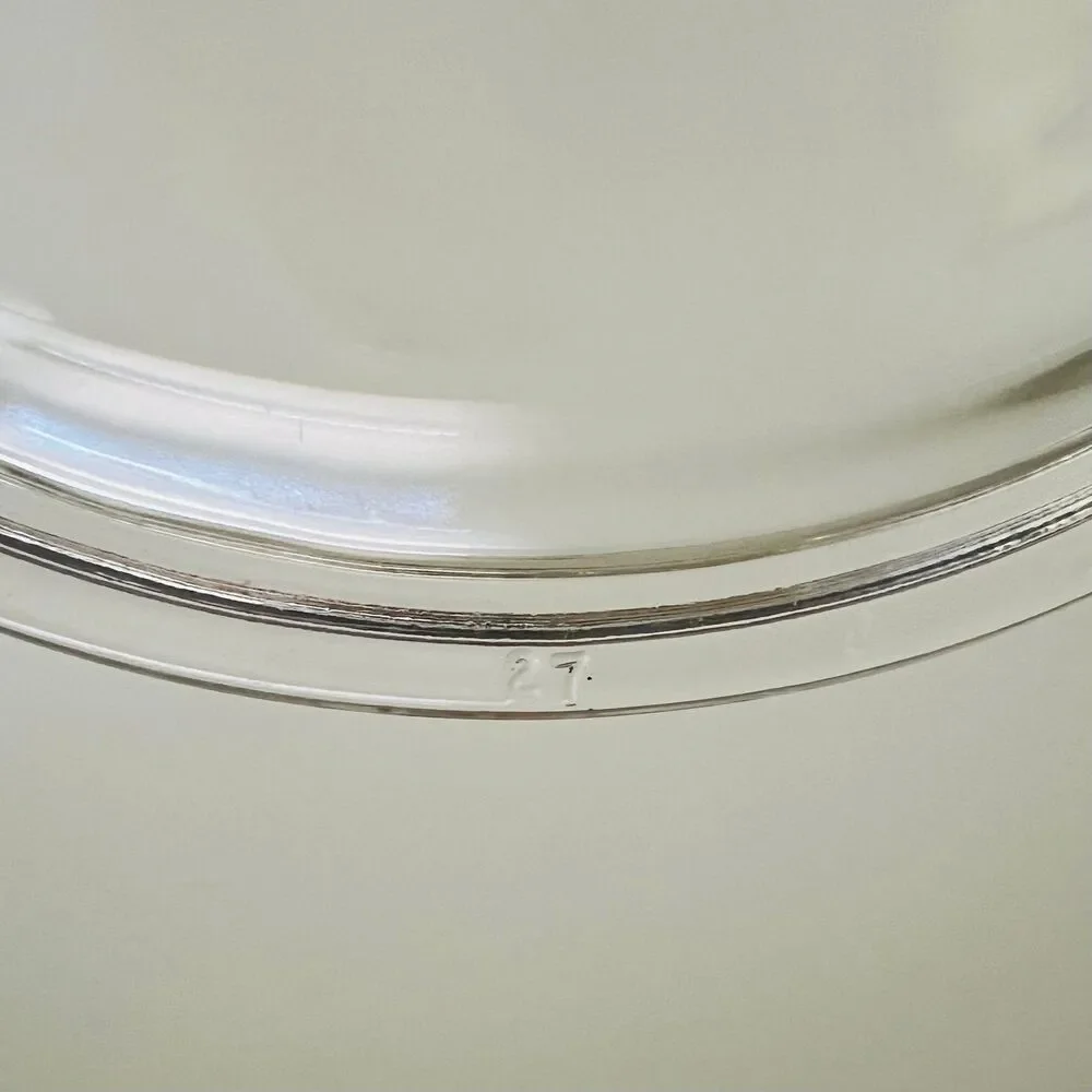 CORNING NY USA Clear Glass 7.75